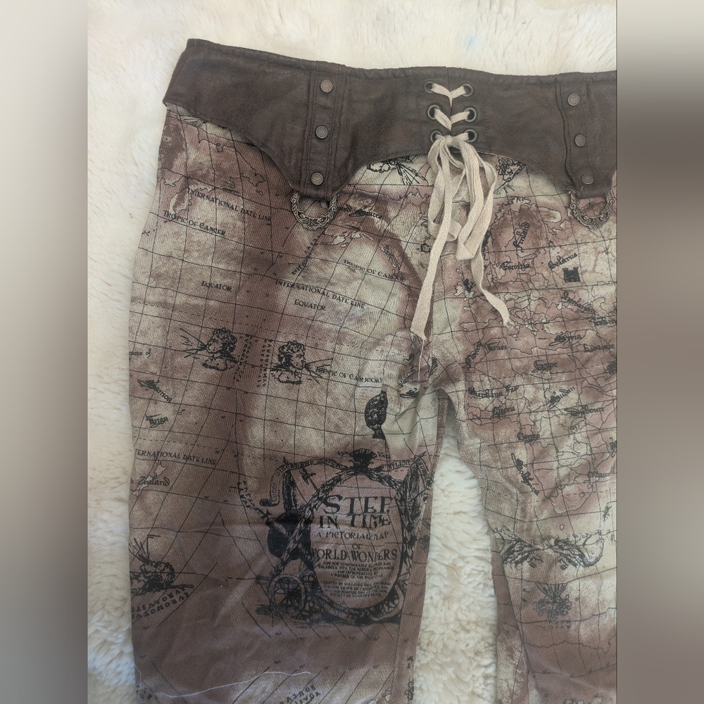Vintage Lip Service Lace Up Pants - Picture 3 of 11